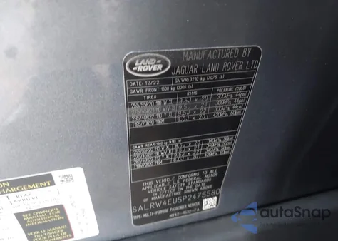 2023 Land Rover Discovery P360 Metropolitan Edition from USA, damaged, VIN SALRW4EU5P2475580